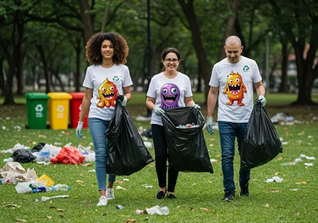 Equipas de limpeza ambiental