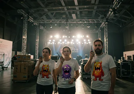 Equipas de agências de eventos