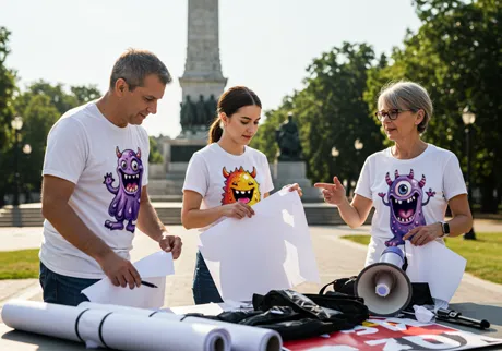 Equipas de comícios e ações cívicas