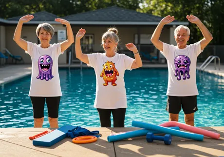 Equipas seniores de natação e hidroginástica